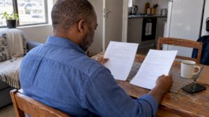Consumer comparing South African loan offers