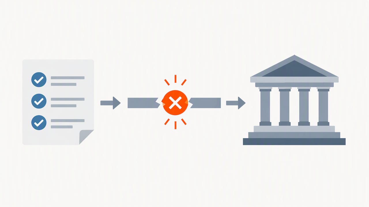 Diagram of a debt review process breakdown reaching the Tribunal